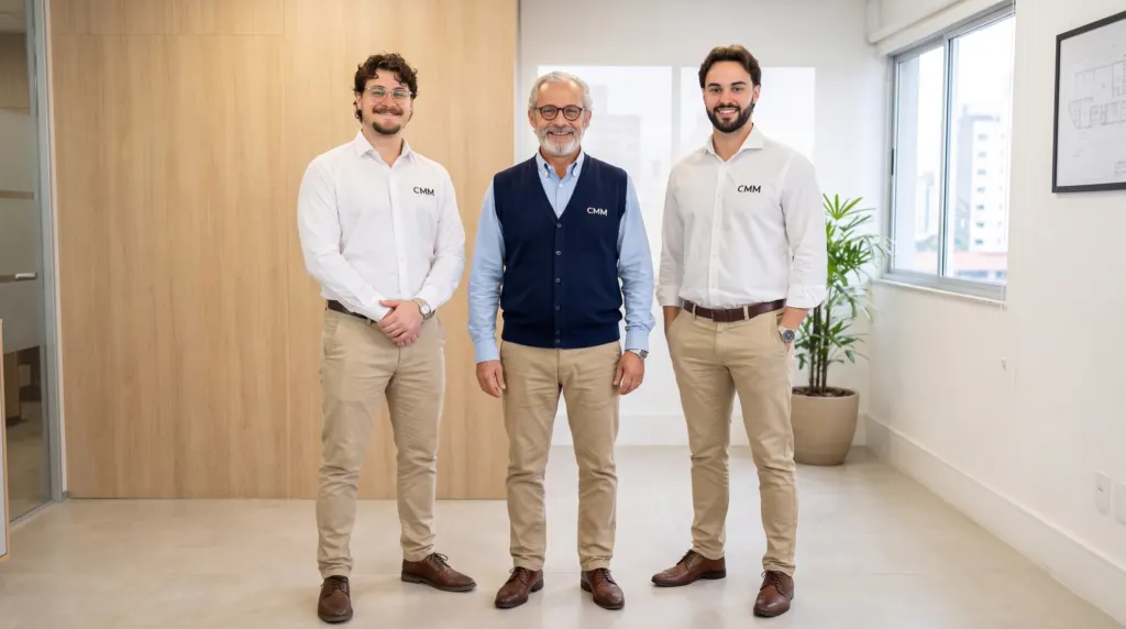 Nicolás Oropesa, José Antonio Oropesa e Ignacio Núñez, equipo de CMM Carpintería a Medida Madrid